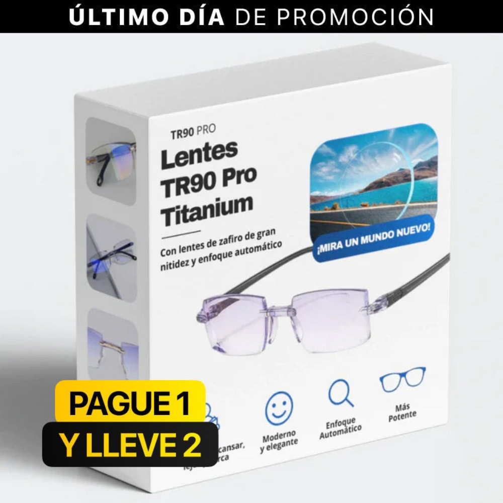 COMPRE 1 Y RECIBA 2 - Gafas Inteligentes TR90 Titanium Pro + Estuche de Regalo