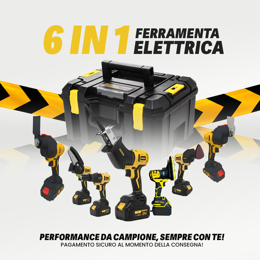 Avvitatore Elettrico 6 in 1 Professionale – 48V con 2 Batterie + Valigetta
